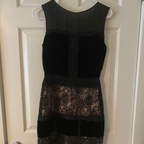 Jessica Simpson Velvet and Sequin Dress - Picture 1 of 3